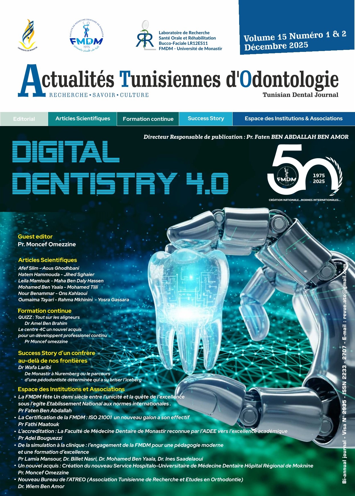 Volume 15 Numéro 1&2 Décembre 2025